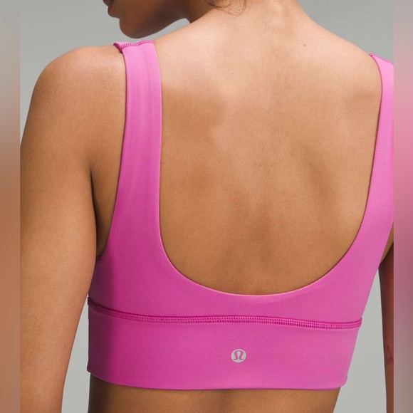 Lululemon Athletica Align V-Neck Bra A/B Pow Pink Tone NWT - Picture 2 of 5